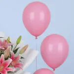 Pink Lilies & Cheerful Balloons 5 05