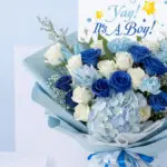 Blue Welcome Baby Boy Bouquet 4 04