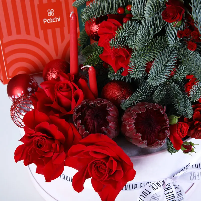 christmas-patchi-flower-hamper_05 christmas patchi flower hamper 05