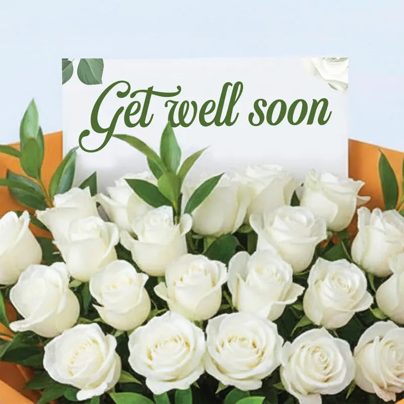 get-well-soon-white-rose-bouquet_02 get well soon white rose bouquet 02