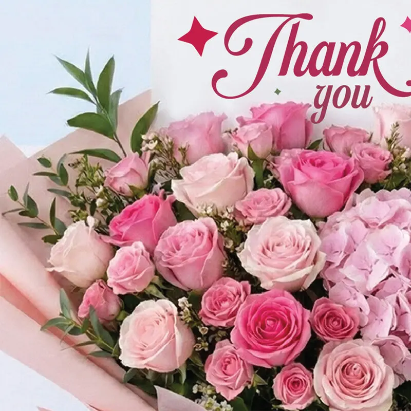 thank-you-pink-rose-hydrangea-bouquet_04 thank you pink rose hydrangea bouquet 04