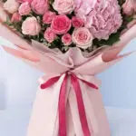 Thank You Pink Rose & Hydrangea Bouquet 5 thank-you-pink-rose-hydrangea-bouquet_05