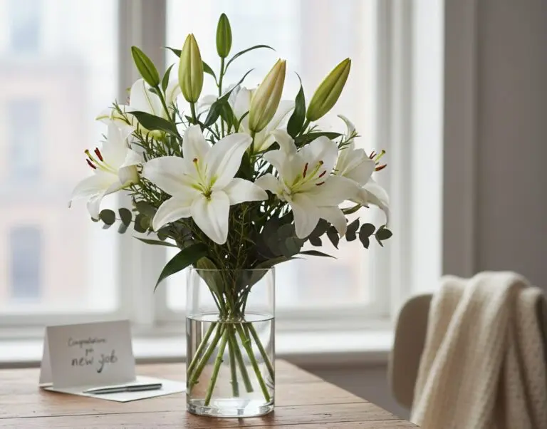 Lilies known as the flower of renewal and rebirth, symbolizing purity and new beginnings.