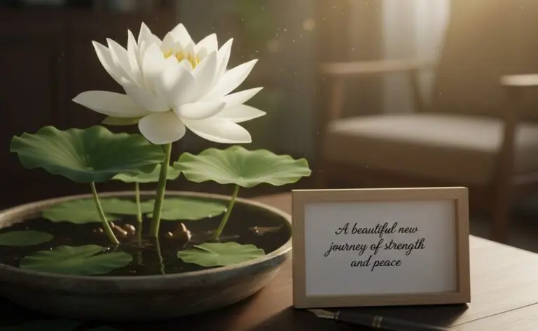 Lotus flower symbolizing spiritual new beginnings, purity, and renewal.