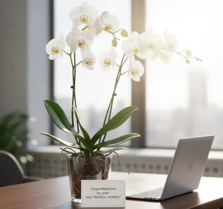 Orchids symbolizing strength, growth, and graceful beauty.