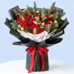 Cinnamon Spice Christmas Rose Bouquet 1 cinnamon-spice-christmas-rose-bouquet