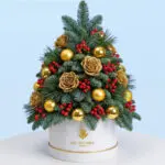 Golden Rose & Berry Christmas Tabletop Tree 1 golden-rose-berry-christmas-tabletop-tree