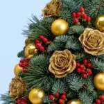 Golden Rose & Berry Christmas Tabletop Tree 5 golden-rose-berry-christmas-tabletop-tree_05