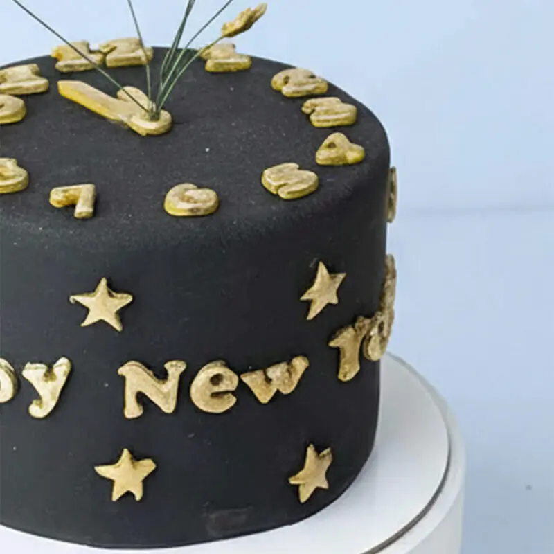 new-year-black-gold-clock-theme-cake_02 new year black gold clock theme cake 02