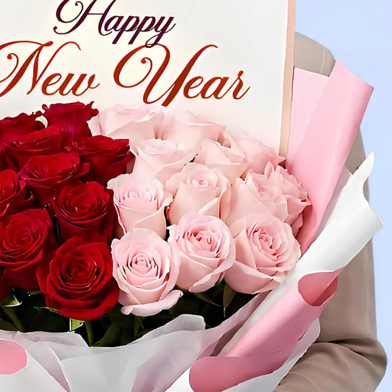 new-year-red-pink-roses-bouquet_03 new year red pink roses bouquet 03