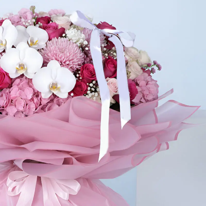 pink-hydrangea-rose-gypso-mixed-flower-bouquet_02 pink hydrangea rose gypso mixed flower bouquet 02