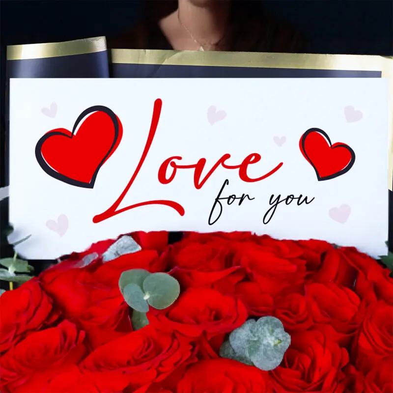 red rose bouquet love card 02