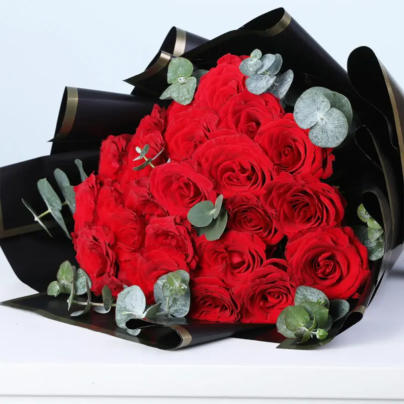 red rose bouquet love card 03