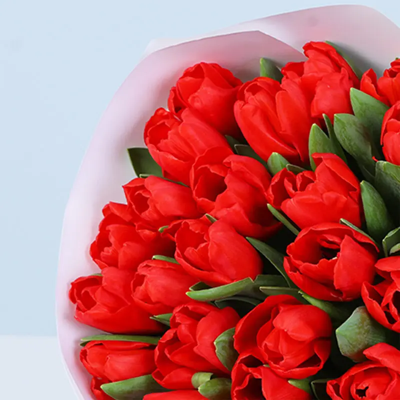 30-red-tulips-valentines-day-bouquet_04 30 red tulips valentines day bouquet 04