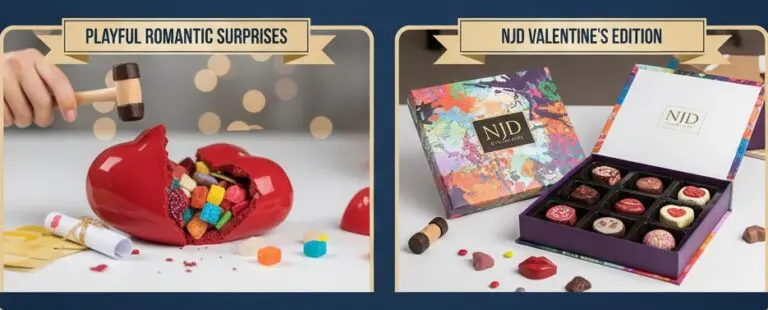 Smash piñata heart chocolate boxes and fun novelty Valentine’s gifts, part of a trending gifting style.