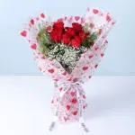 7 Red Roses Heart Wrap Bouquet 1 7-red-roses-heart-wrap-bouquet