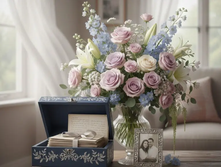 Matching gift ideas paired with zodiac flowers for Valentine’s Day