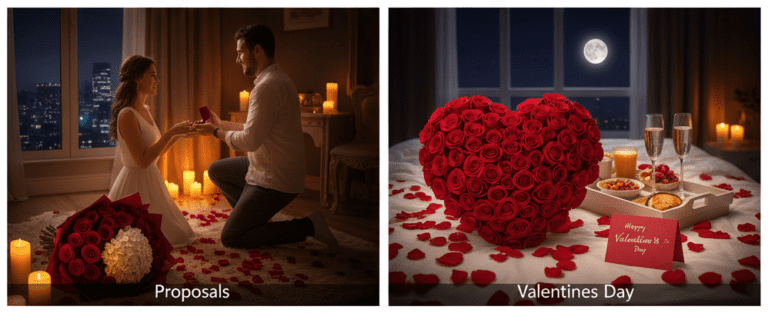Midnight flower delivery for birthdays anniversaries and surprises