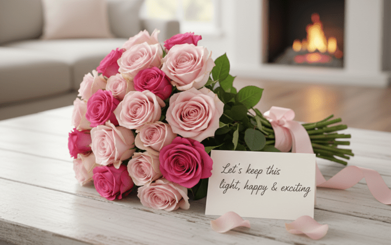 Pink Roses for Valentines Day Sweet Soft and Hopeful