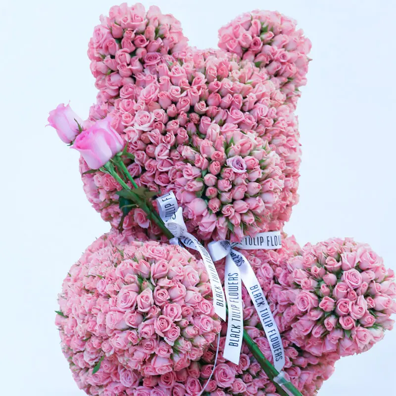 light-pink-spray-rose-teddy-box_04 light pink spray rose teddy box 04