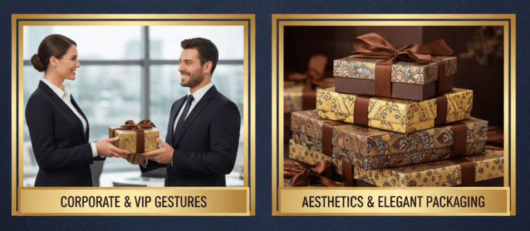 Patchi luxury chocolates presented in an elegant gift box for Valentine’s Day.