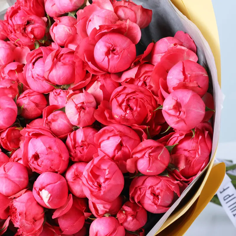 pink rose peony valentine bouquet 03
