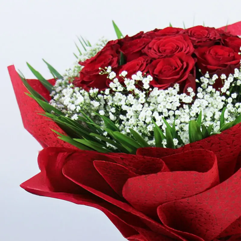 premium 10 red roses valentines bouquet 03