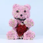 Purple Flower Teddy Valentine Heart 1 purple-flower-teddy
