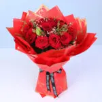 Red Rose Heart Wrap Bouquet 1 red-rose-heart-wrap-bouquet