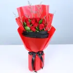 Red Roses Bouquet in Red & Black Wrap 1 red-roses-bouquet-red-black-wrap