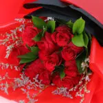 Red Roses Bouquet in Red & Black Wrap 3 red-roses-bouquet-red-black-wrap_03