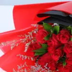 Red Roses Bouquet in Red & Black Wrap 4 red-roses-bouquet-red-black-wrap_04