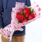 Red Roses Heart Wrap Bouquet 1 red-roses-heart-wrap-bouquet
