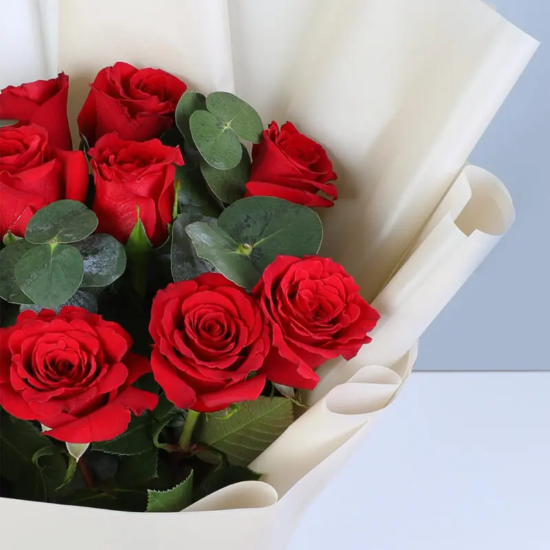 signature-red-roses-eucalyptus-bouquet_03 signature red roses eucalyptus bouquet 03