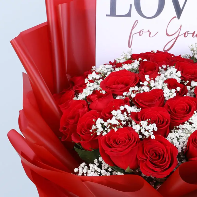 valentine-25-red-roses-gypso-bouquet_05 valentine 25 red roses gypso bouquet 05