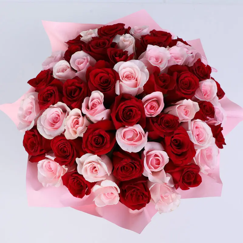 valentine-30-red-pink-roses-hat-box_03 valentine 30 red pink roses hat box 03