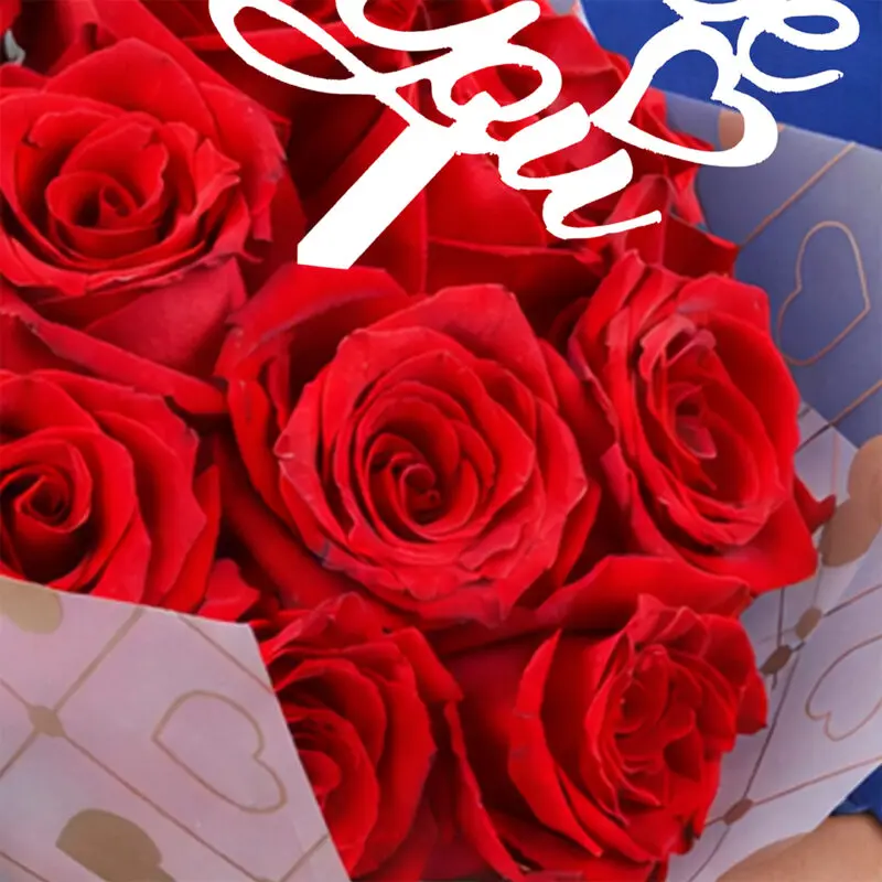 valentine-message-topper-rose-bouquet-55-04 valentine message topper rose bouquet 55 04