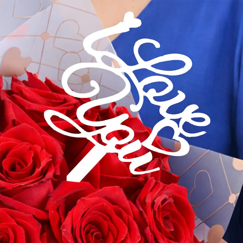 valentine-message-topper-rose-bouquet-88902 valentine message topper rose bouquet 88902