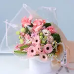 Soft Pink Celebration Bouquet 2 pink-gerbera-roses-lily-mixed-flower-bouquet_02