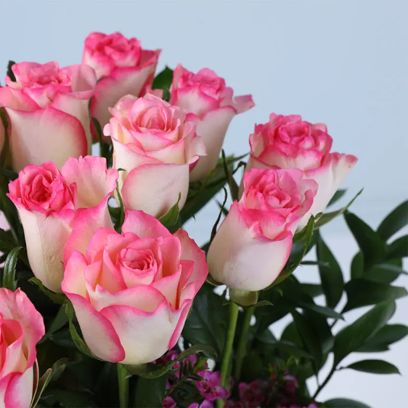 pink roses luxury floral box 04