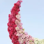 Pink & White Rose Crescent Floral Arrangement 3 pink-white-rose-crescent-floral-arrangement_03
