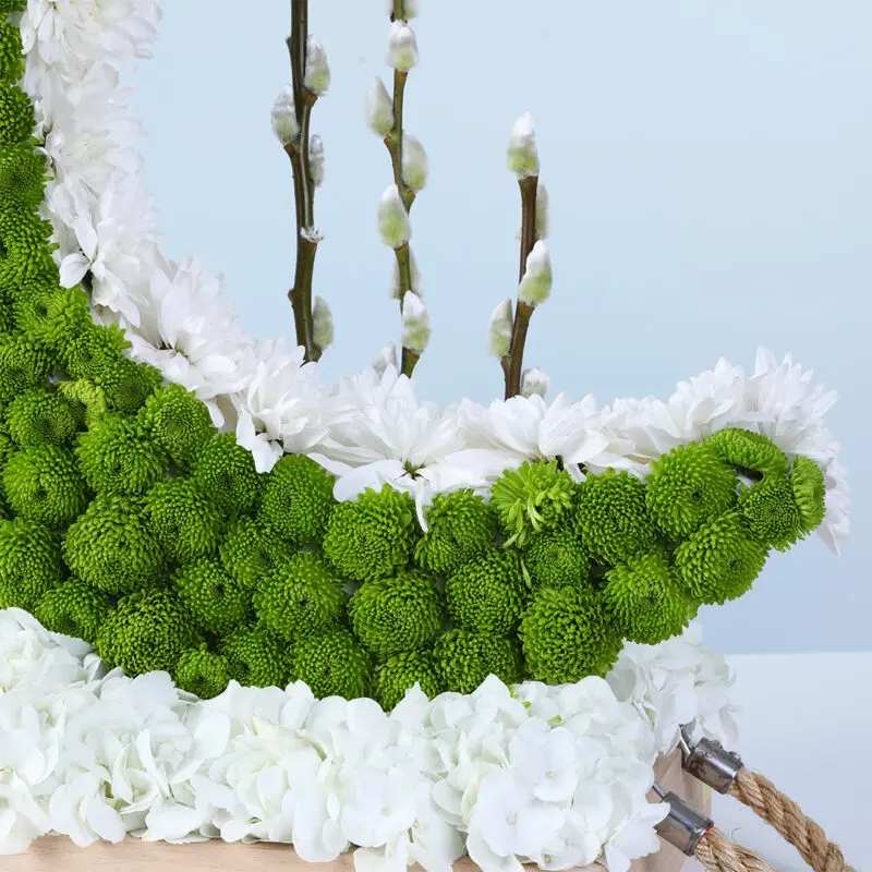 ramadan crescent floral table centerpiece 04