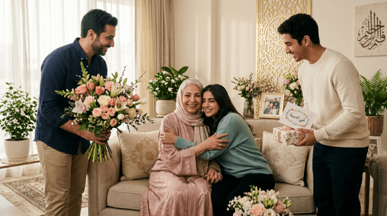 Mother’s Day celebration from global origins to the Middle East with flowers and gifts