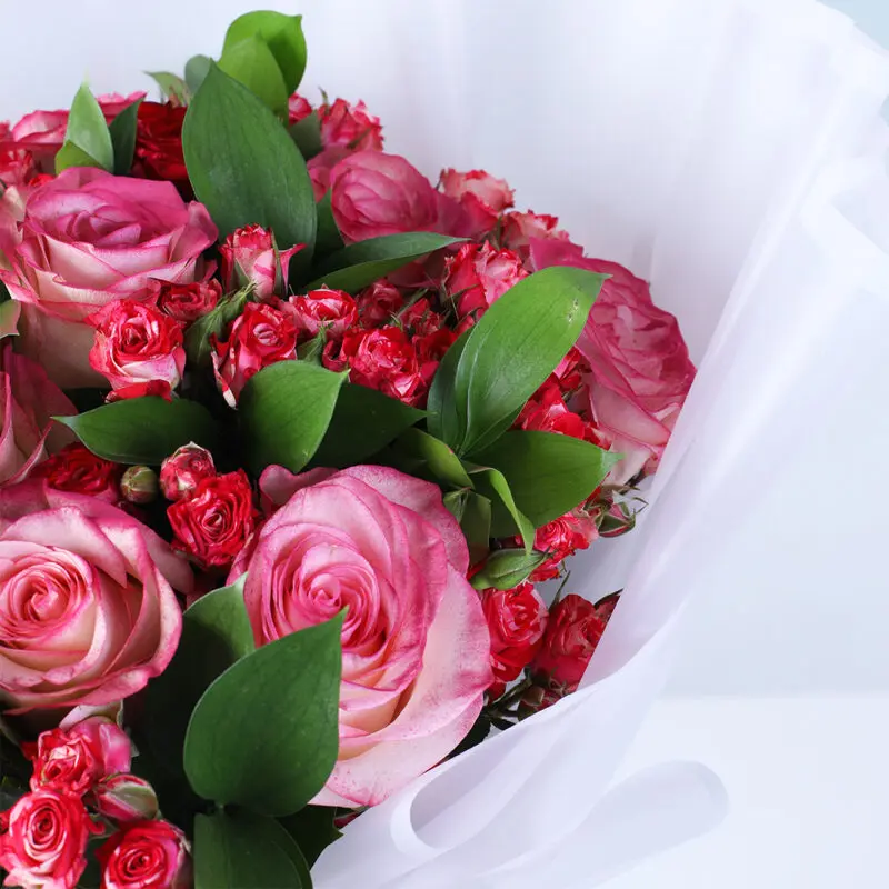 elegant pink flower bouquet 03