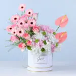 Light-Toned Floral Palette 1 pastel-mixed-floral-arrangement-white-box