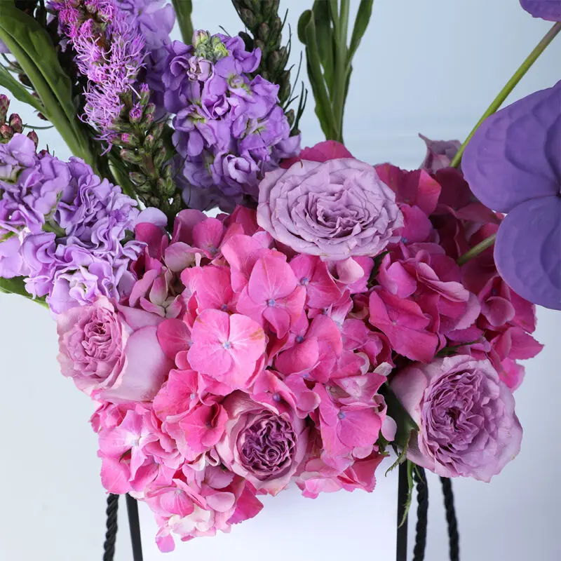 purple elegance flower box white 05