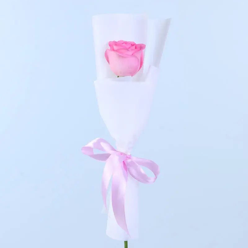 single pink revival rose bouquet 2026 02