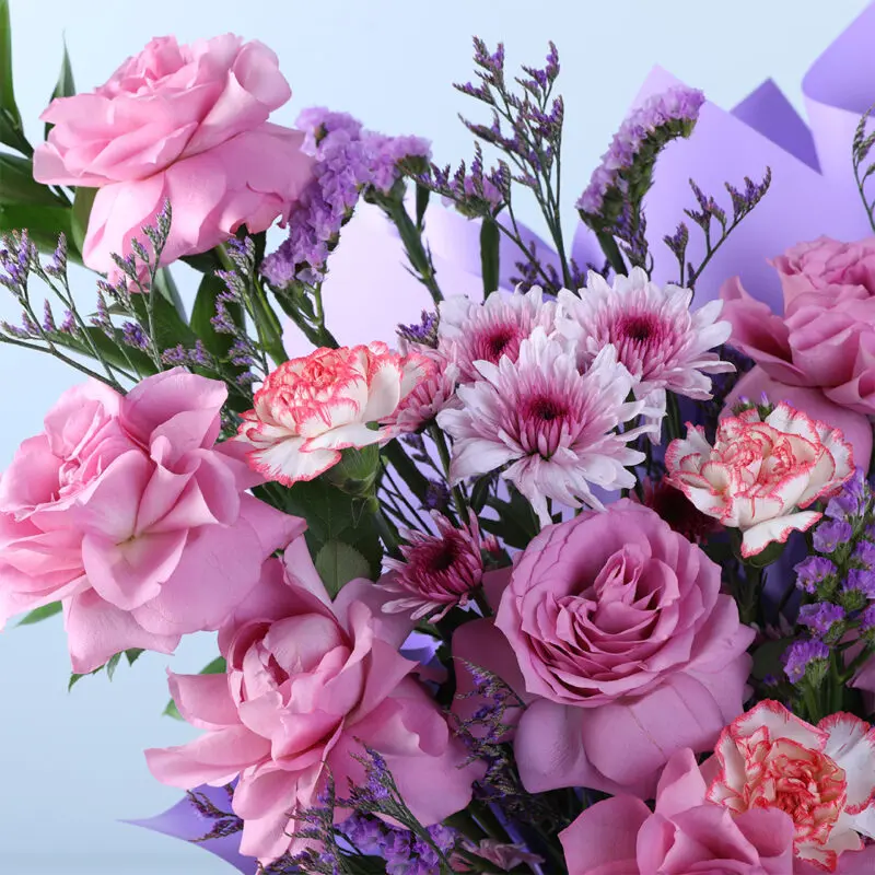 violet garden mixed flower bouquet 04