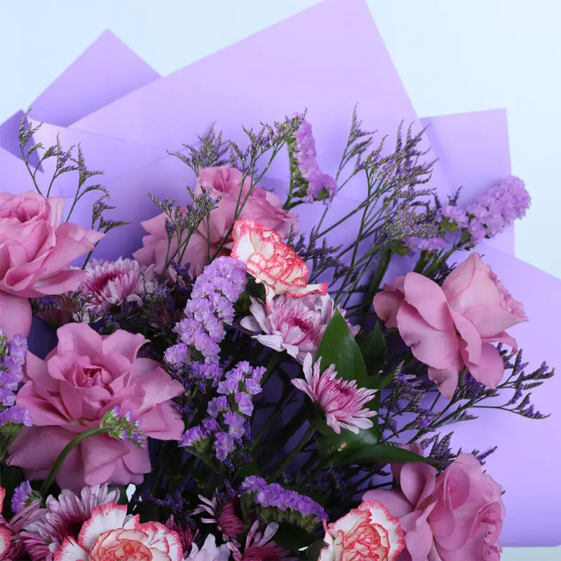 violet garden mixed flower bouquet 05