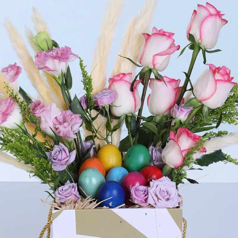 easter blossom vase arrangement 05